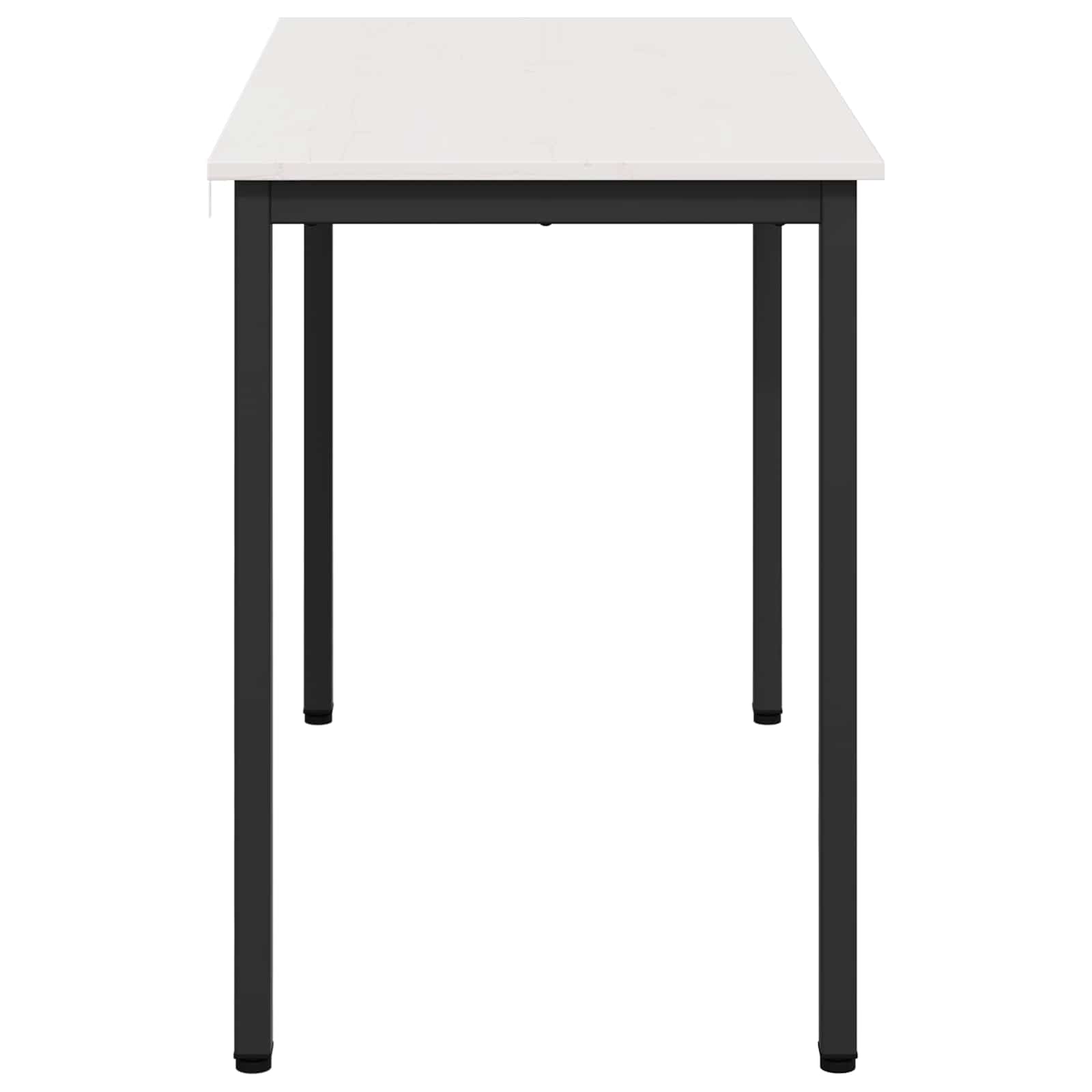 Eettafel Wit 110 x 55 x 75 cm Massief grenenhout