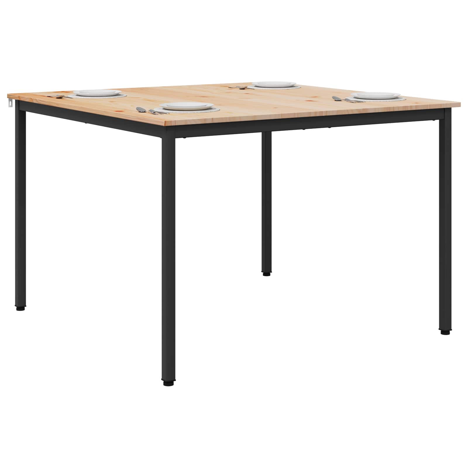 Eettafel Naturel 110 x 110 x 75 cm Massief grenenhout