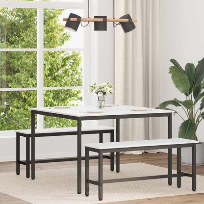 Eettafel Wit 110 x 110 x 75 cm Massief grenenhout