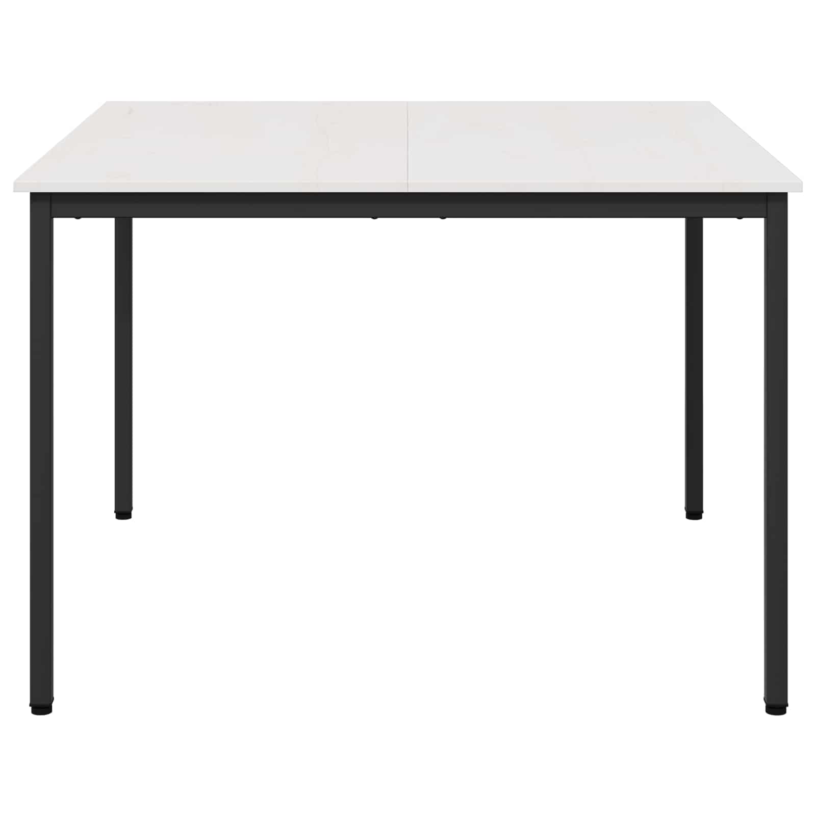 Eettafel Wit 110 x 110 x 75 cm Massief grenenhout