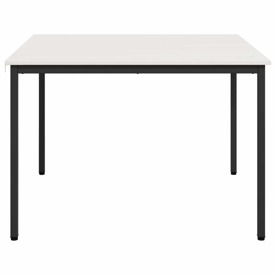 Eettafel Wit 110 x 110 x 75 cm Massief grenenhout