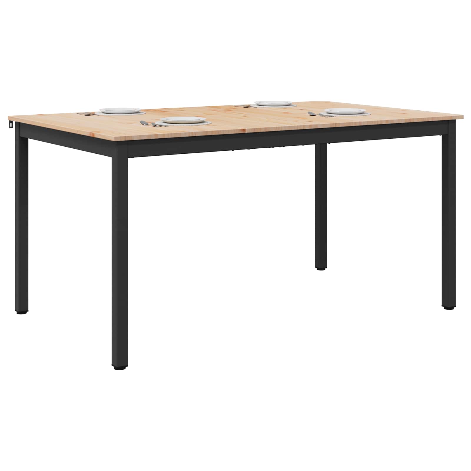 Eettafel Naturel 140 x 80 x 75 cm Massief grenenhout