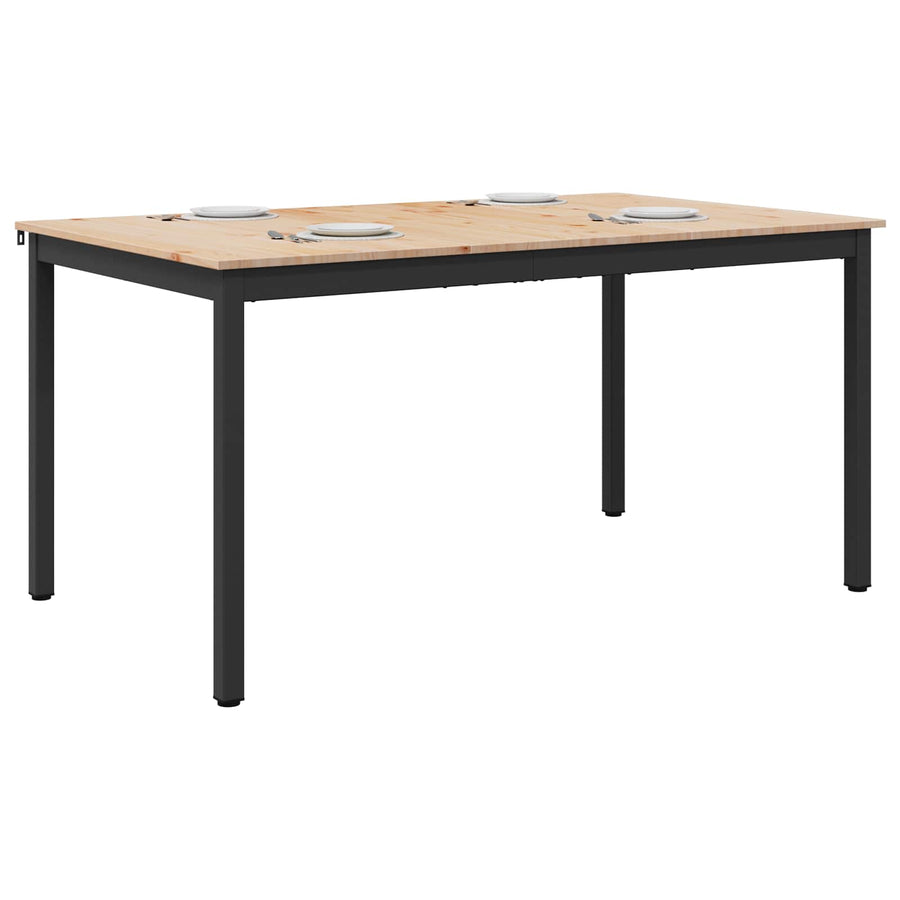 Eettafel Naturel 140 x 80 x 75 cm Massief grenenhout