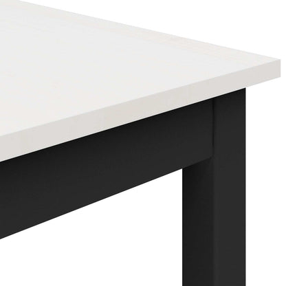Eettafel Wit 140 x 80 x 75 cm Massief grenenhout