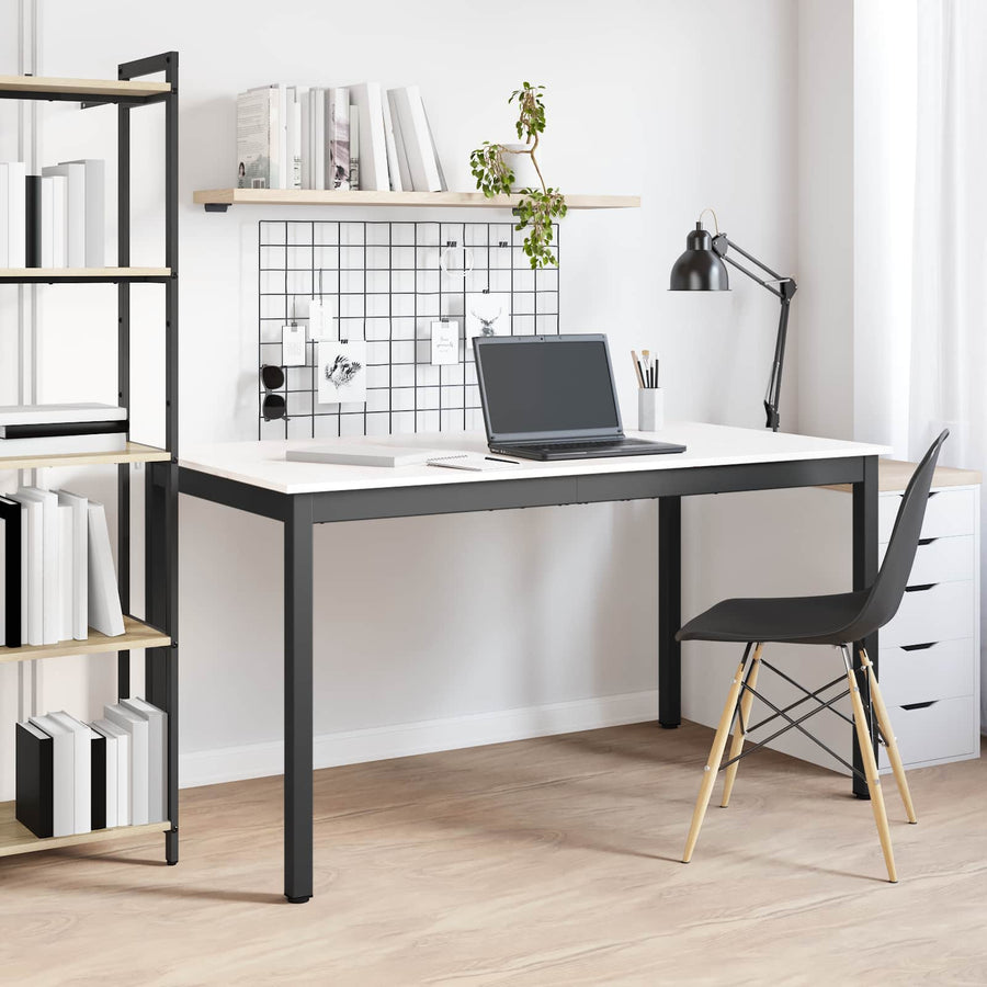 Eettafel Wit 140 x 80 x 75 cm Massief grenenhout