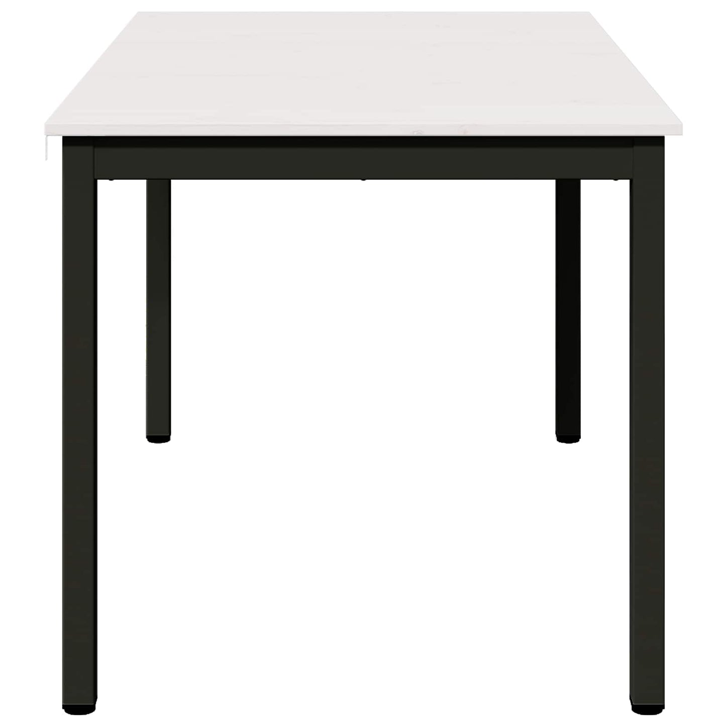 Eettafel Wit 140 x 80 x 75 cm Massief grenenhout