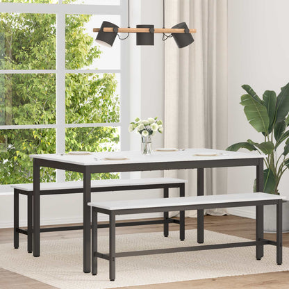 Eettafel Wit 150 x 90 x 75 cm Massief grenenhout