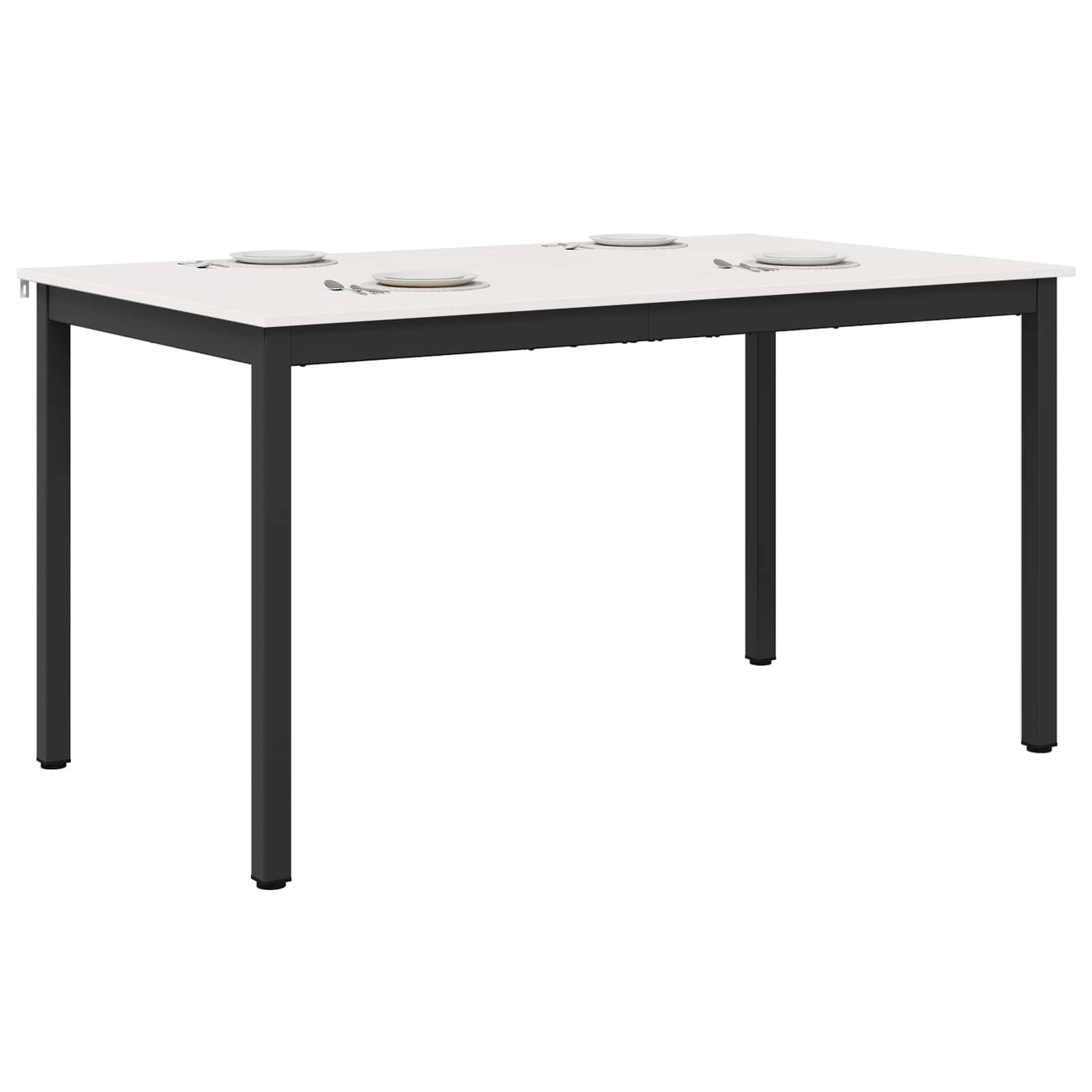 Eettafel Wit 150 x 90 x 75 cm Massief grenenhout