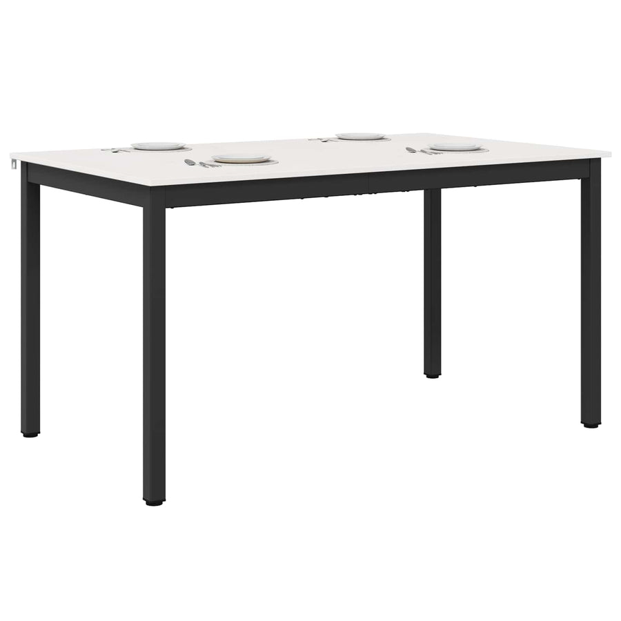 Eettafel Wit 150 x 90 x 75 cm Massief grenenhout