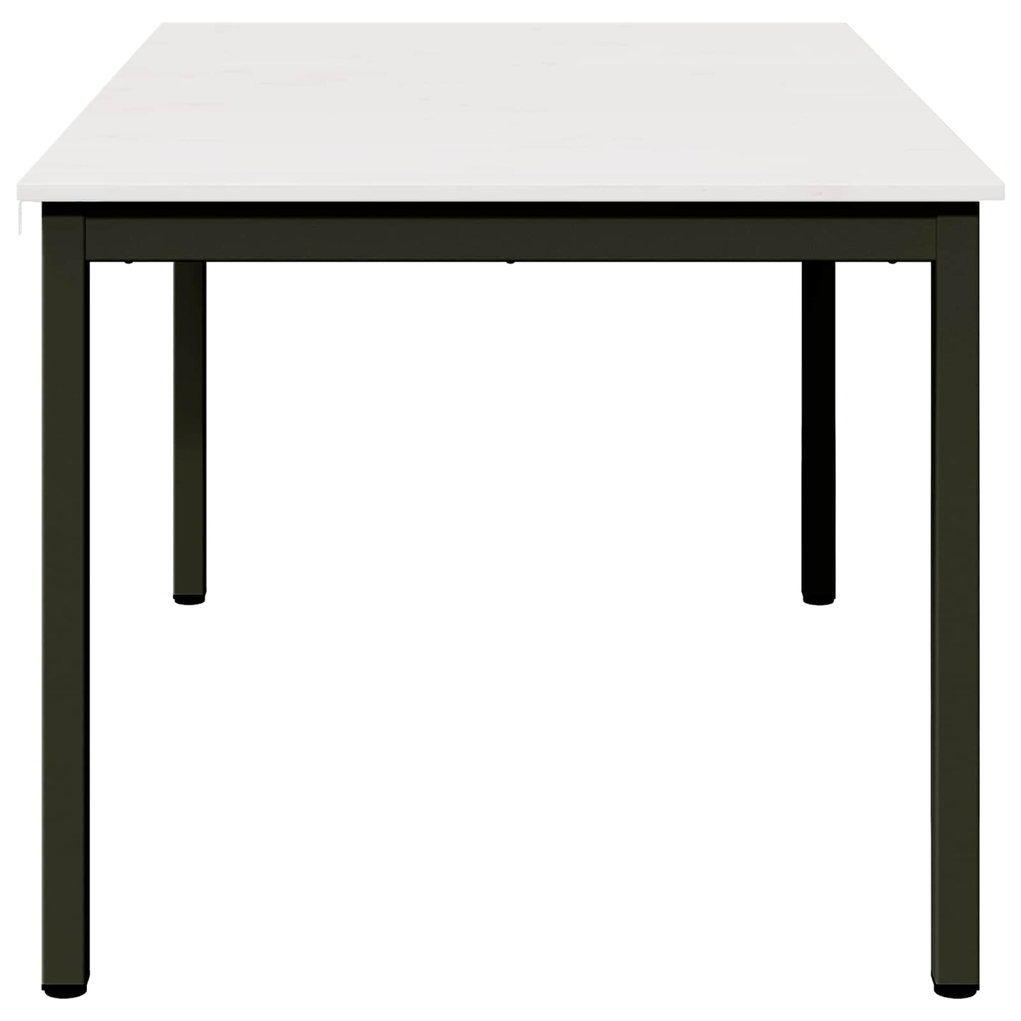 Eettafel Wit 150 x 90 x 75 cm Massief grenenhout