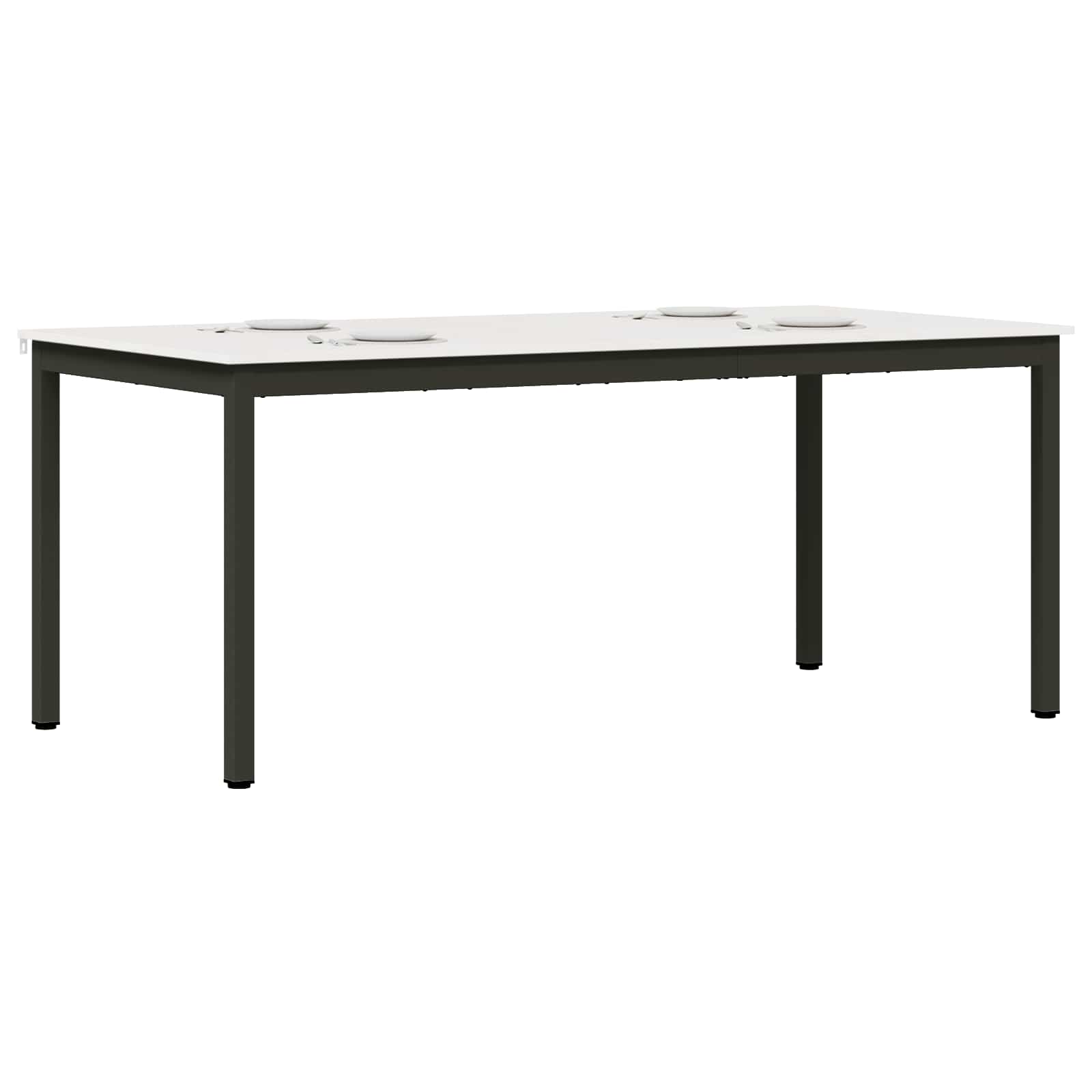 Eettafel Wit 180 x 90 x 75 cm Massief grenenhout