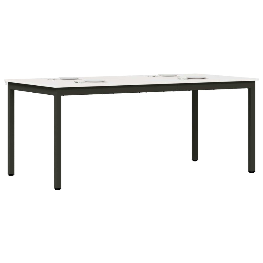 Eettafel Wit 180 x 90 x 75 cm Massief grenenhout