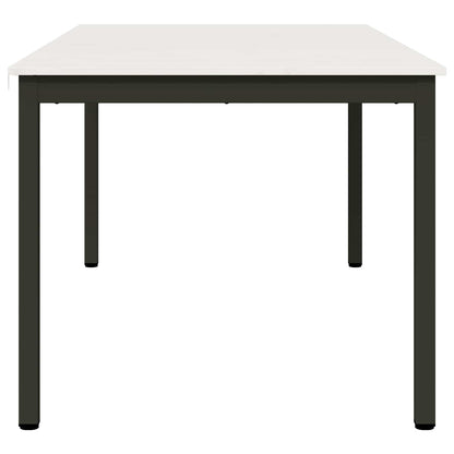 Eettafel Wit 180 x 90 x 75 cm Massief grenenhout