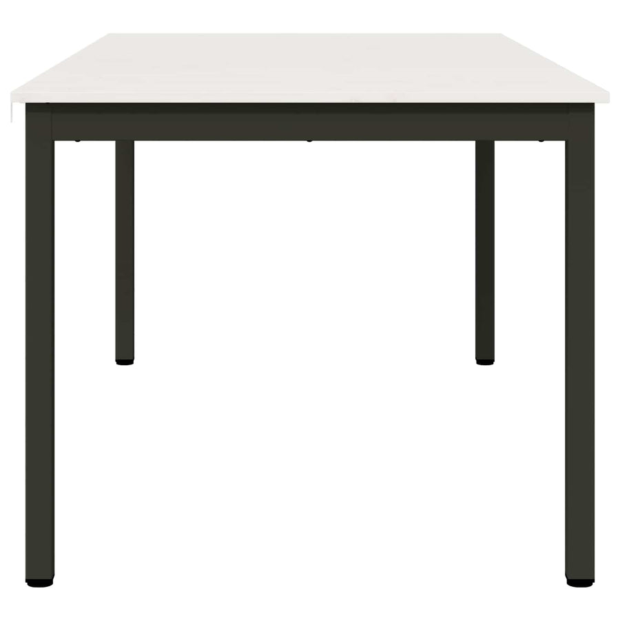 Eettafel Wit 180 x 90 x 75 cm Massief grenenhout