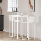 Bartafel Wit 60 x 60 x 105 cm Massief grenenhout