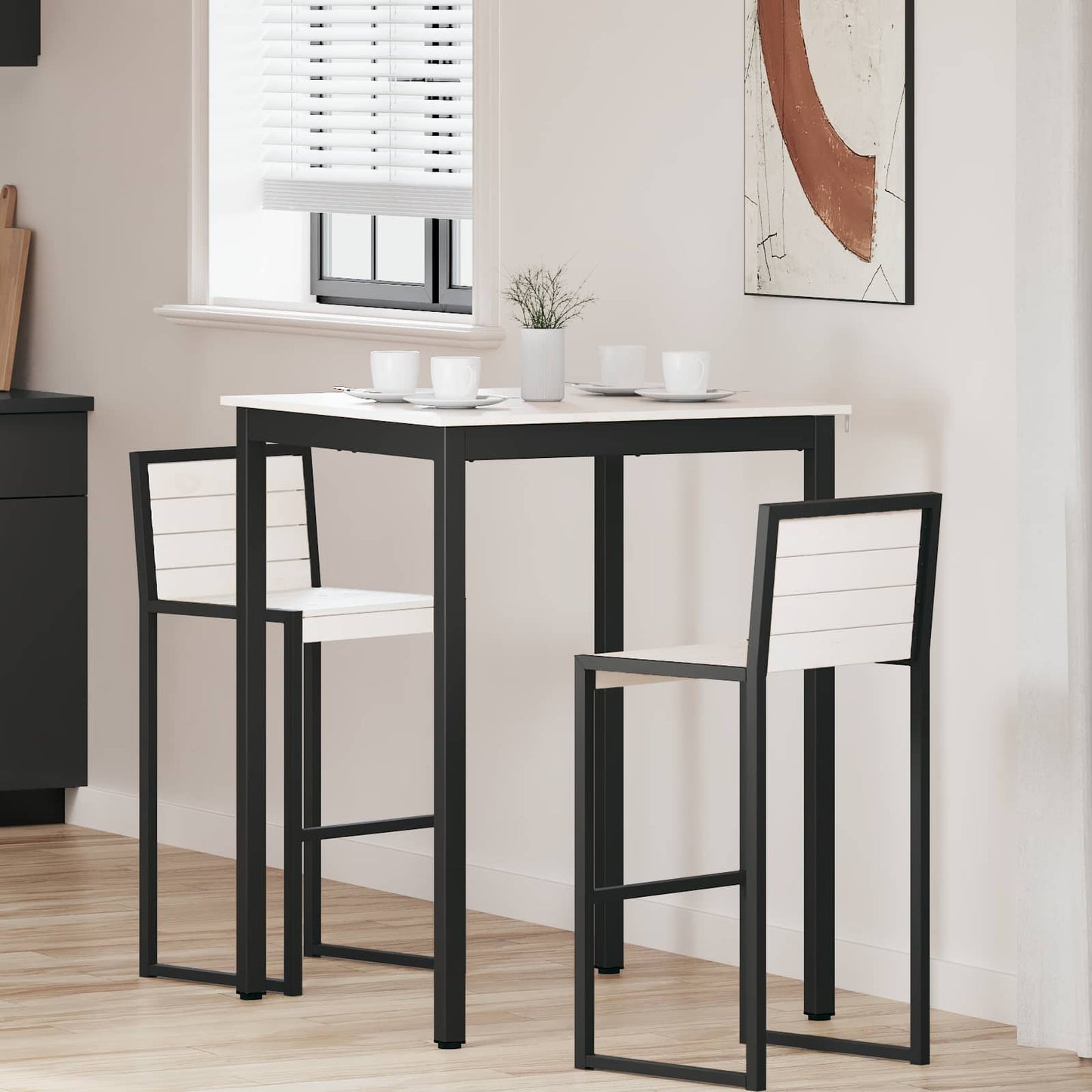 Bartafel Wit 80 x 80 x 105 cm Massief grenenhout