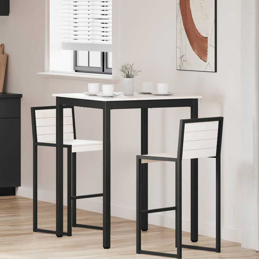 Bartafel Wit 80 x 80 x 105 cm Massief grenenhout
