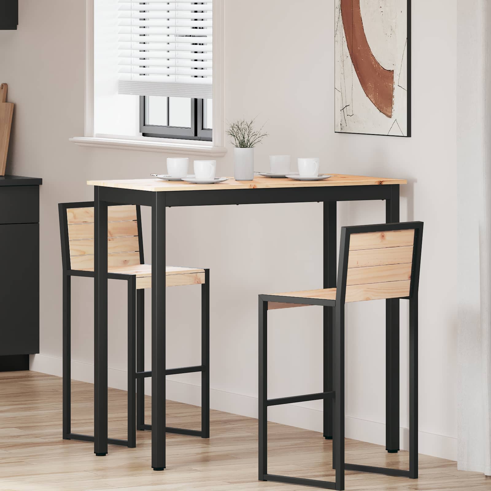 Bartafel Naturel 110 x 55 x 105 cm Massief grenenhout