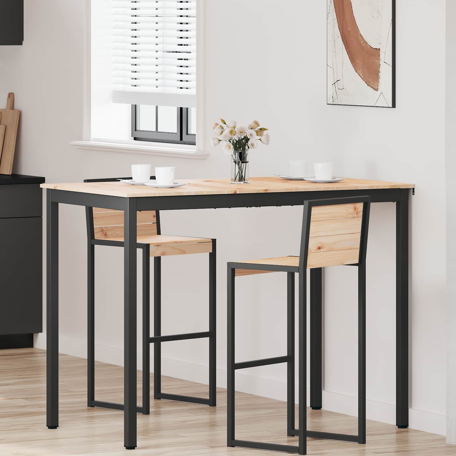 Bartafel Naturel 110 x 55 x 105 cm Massief grenenhout