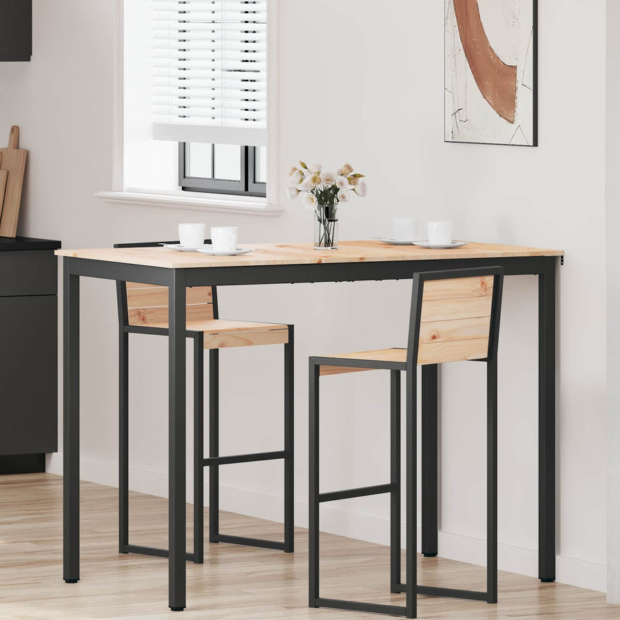 Bartafel Naturel 110 x 55 x 105 cm Massief grenenhout