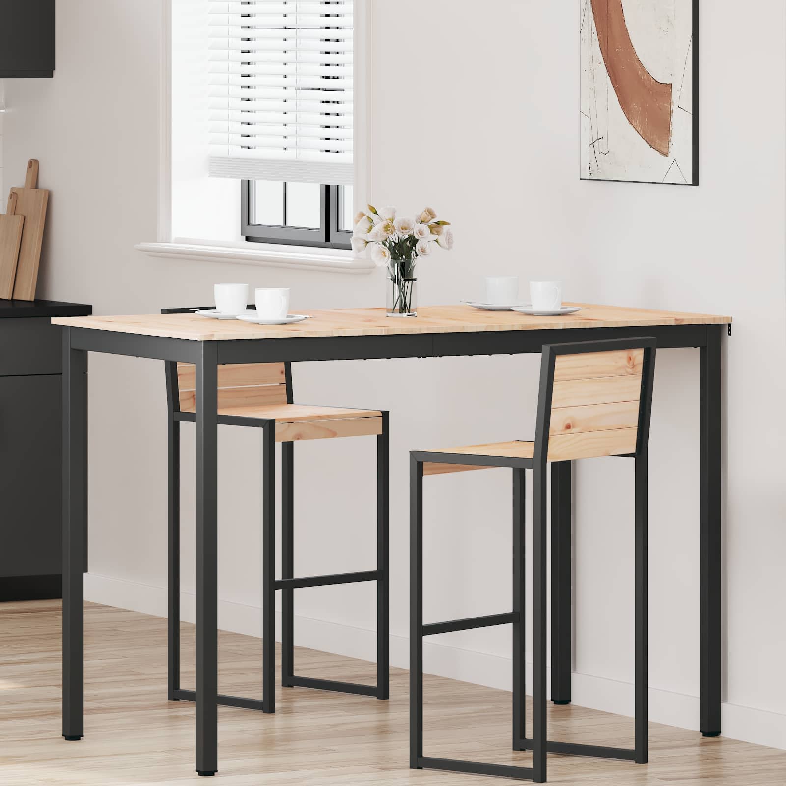Bartafel Naturel 110 x 55 x 105 cm Massief grenenhout
