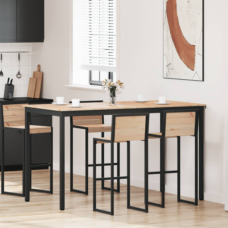 Bartafel Naturel 110 x 55 x 105 cm Massief grenenhout