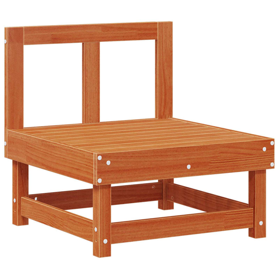 Tuin Midden Sofa Massief grenenhout Wasbruin 61 x 60,5 x 62 cm