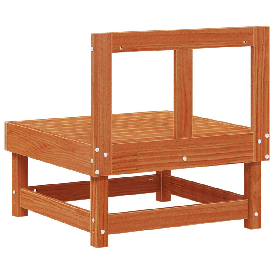 Tuin Midden Sofa Massief grenenhout Wasbruin 61 x 60,5 x 62 cm