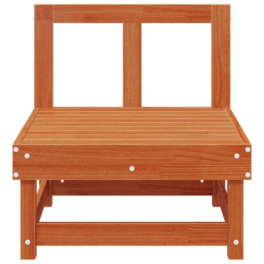 Tuin Midden Sofa Massief grenenhout Wasbruin 61 x 60,5 x 62 cm