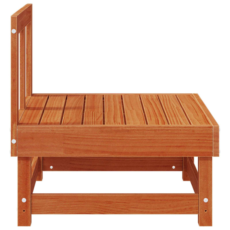 Tuin Midden Sofa Massief grenenhout Wasbruin 61 x 60,5 x 62 cm