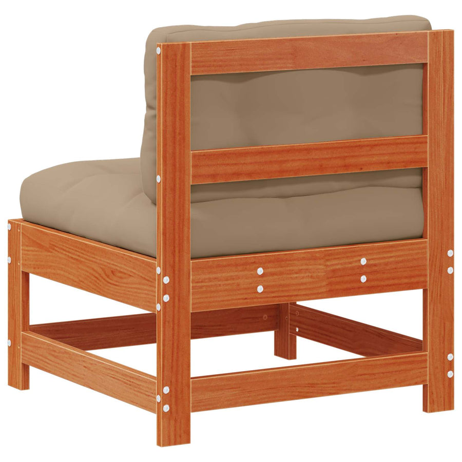 Tuin Midden Sofa Massief grenenhout Wasbruin