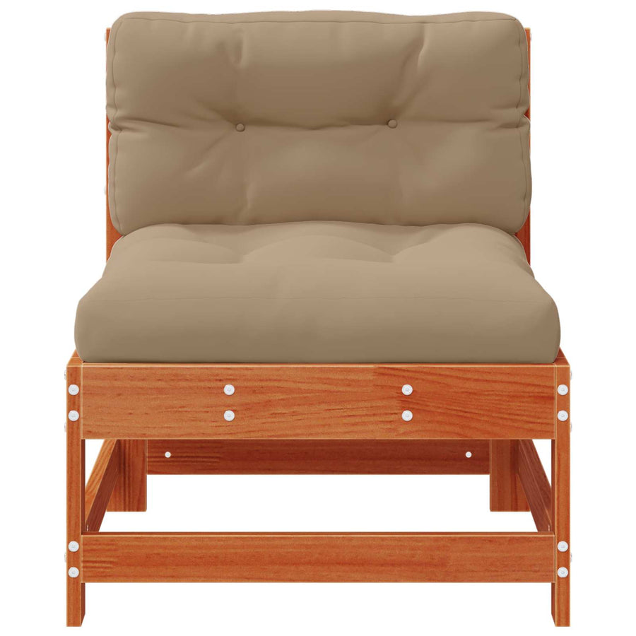 Tuin Midden Sofa Massief grenenhout Wasbruin