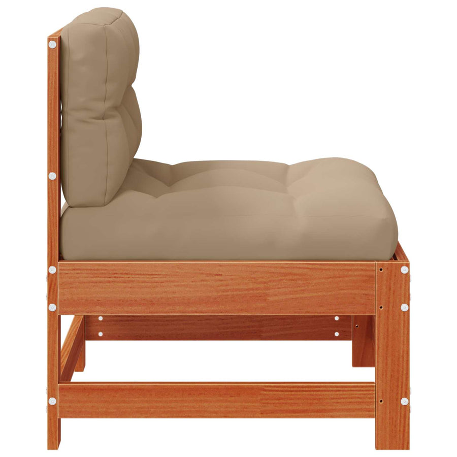 Tuin Midden Sofa Massief grenenhout Wasbruin
