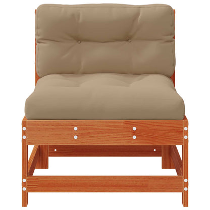 Tuin Midden Sofa Massief grenenhout Wasbruin