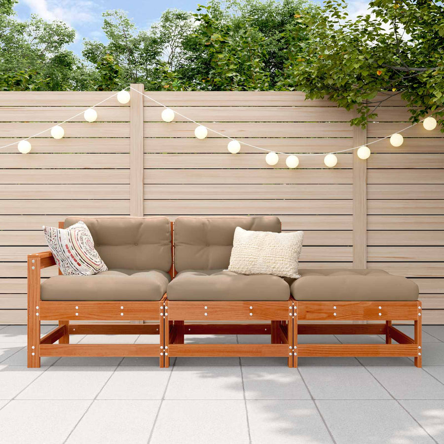 Sectie Sofa Eenheden Waskleur Bruin 190 x 62 x 70,5cm