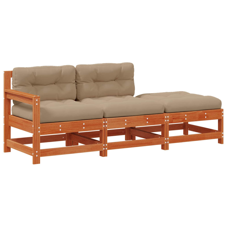 Sectie Sofa Eenheden Waskleur Bruin 190 x 62 x 70,5cm