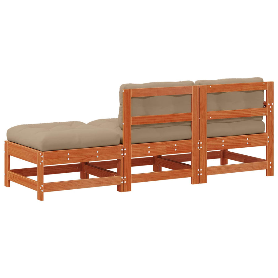 Sectie Sofa Eenheden Waskleur Bruin 190 x 62 x 70,5cm
