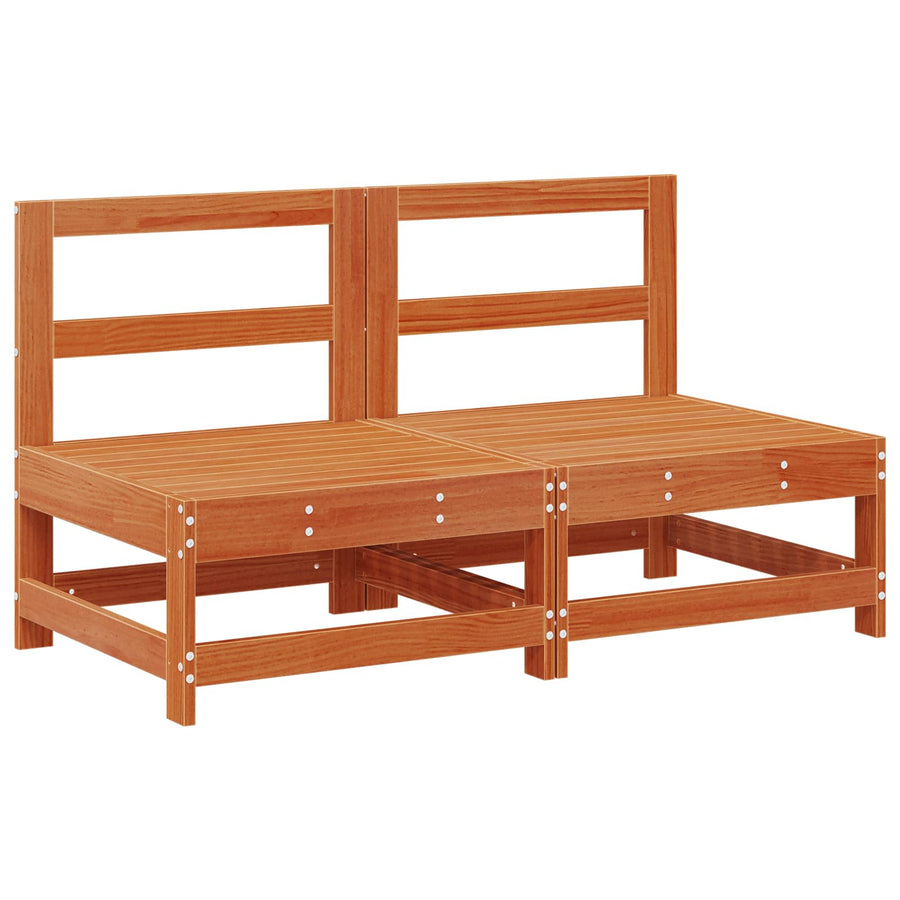 Tuin Midden Sofa Massief grenenhout Wasbruin 124 x 62 x 70,5 cm