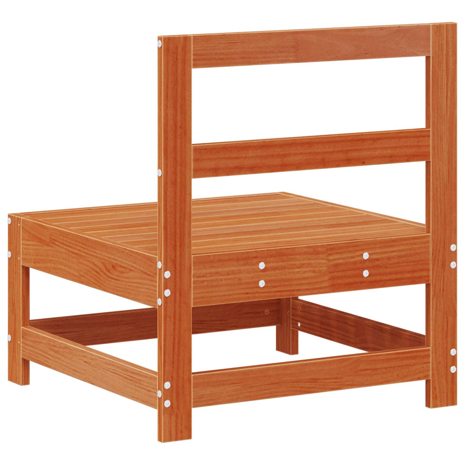 Tuin Midden Sofa Massief grenenhout Wasbruin 124 x 62 x 70,5 cm
