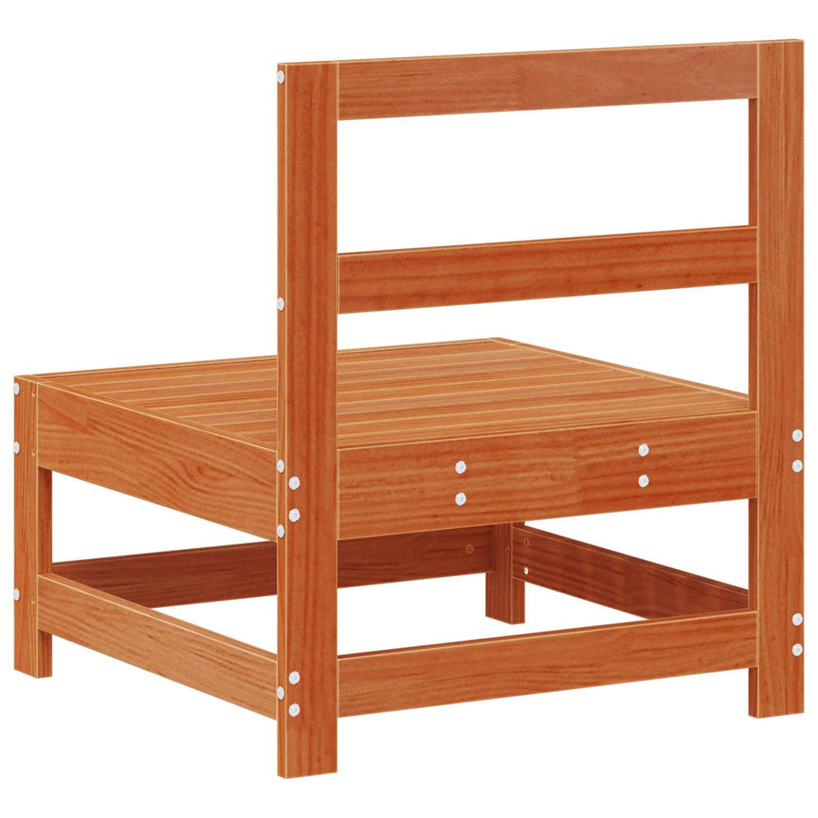 Tuin Midden Sofa Massief grenenhout Wasbruin 124 x 62 x 70,5 cm