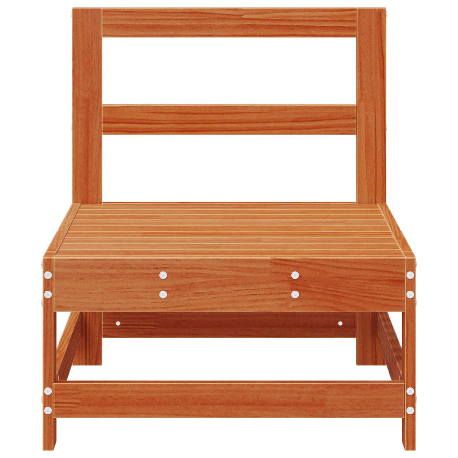 Tuin Midden Sofa Massief grenenhout Wasbruin 124 x 62 x 70,5 cm