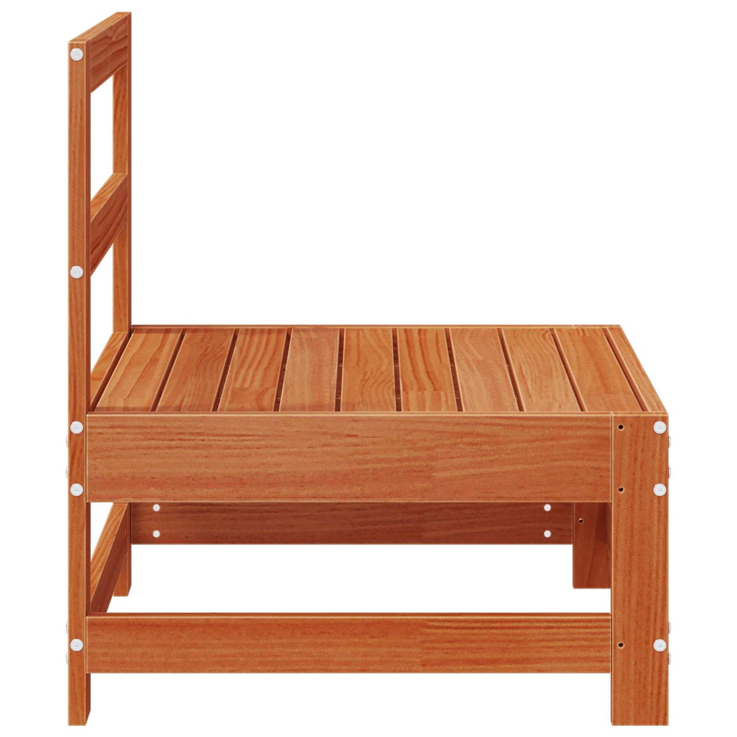Tuin Midden Sofa Massief grenenhout Wasbruin 124 x 62 x 70,5 cm