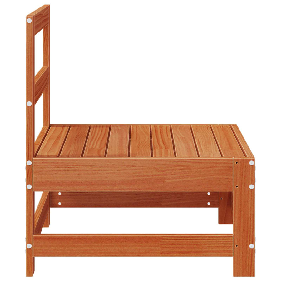 Tuin Midden Sofa Massief grenenhout Wasbruin 124 x 62 x 70,5 cm