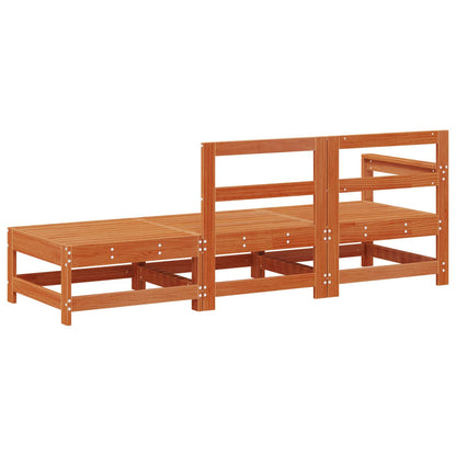 Sectie Sofa Eenheden 3 Stuk Wasbruin Massief grenenhout