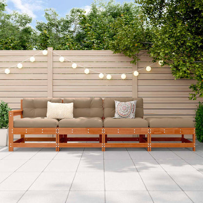 Sectie Sofa Eenheden Wasbruin 252 x 62 x 70,5 cm