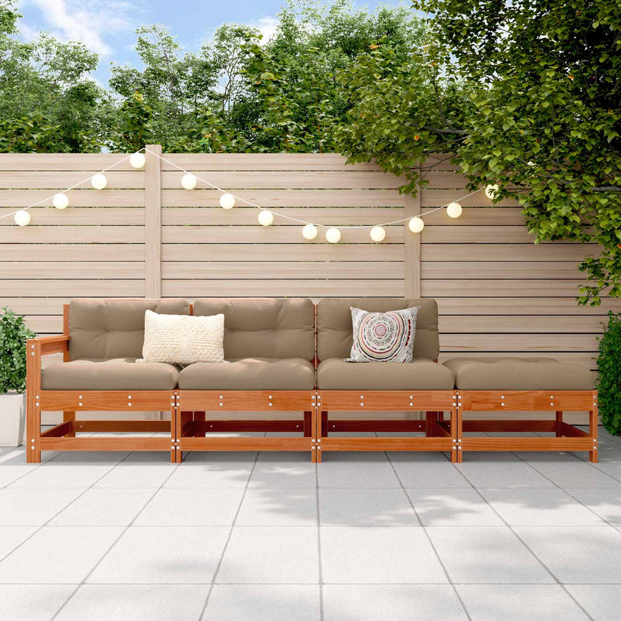 Sectie Sofa Eenheden Wasbruin 252 x 62 x 70,5 cm