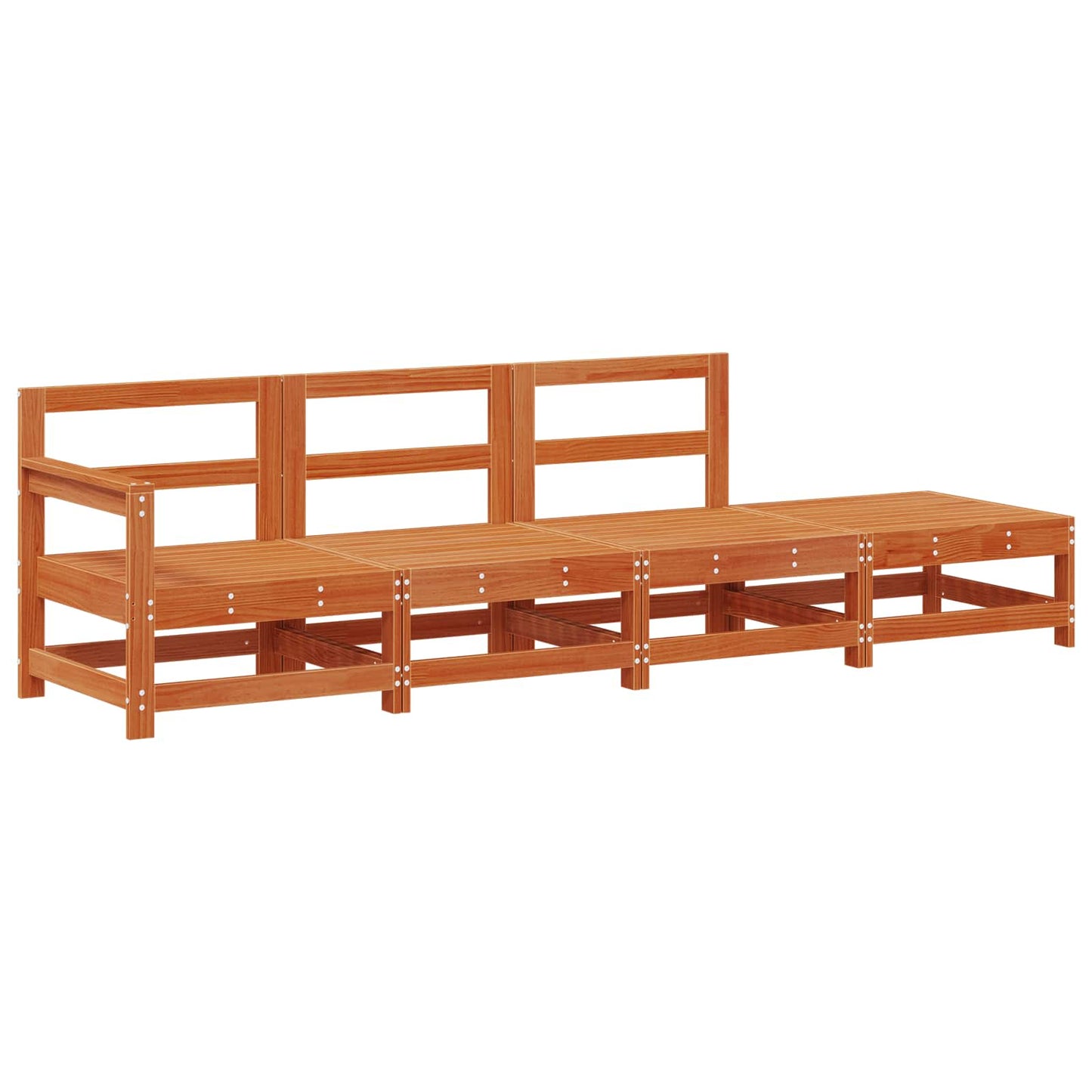 Sectie Sofa Eenheden Wasbruin 252 x 62 x 70,5 cm