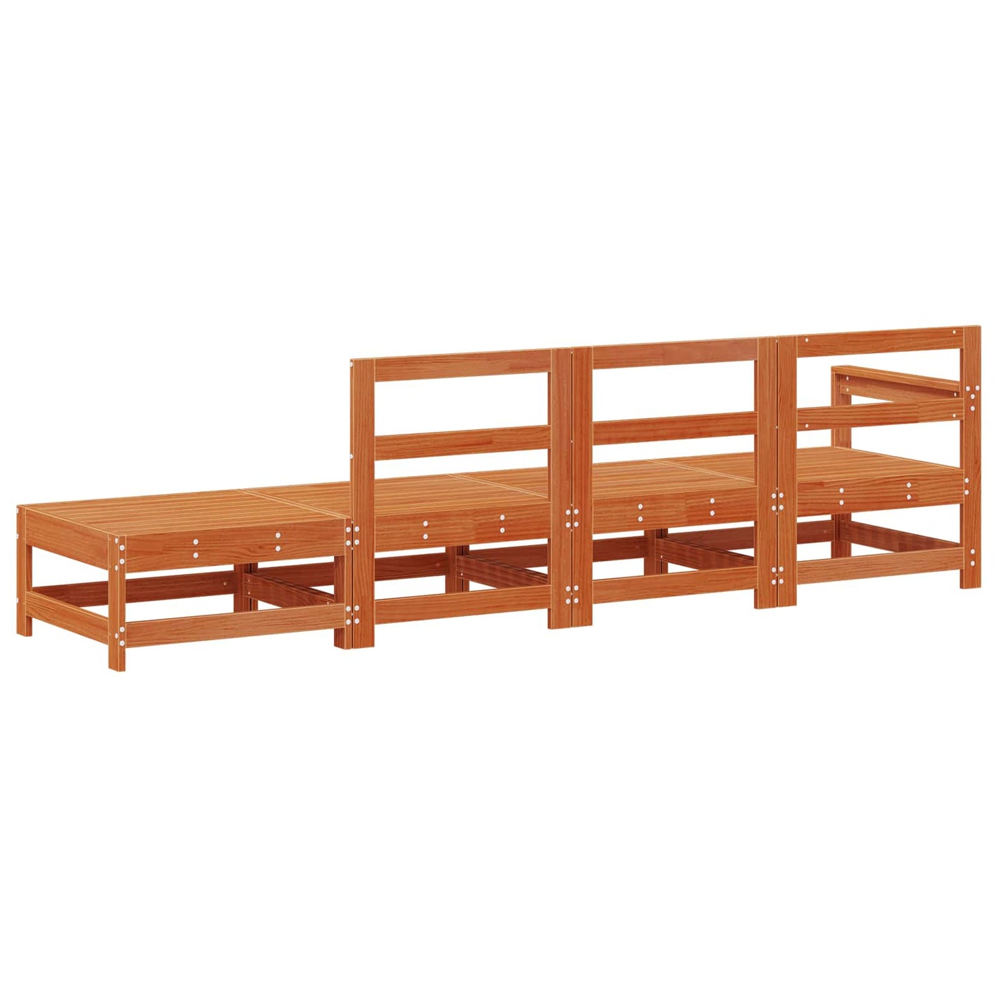 Sectie Sofa Eenheden Wasbruin 252 x 62 x 70,5 cm
