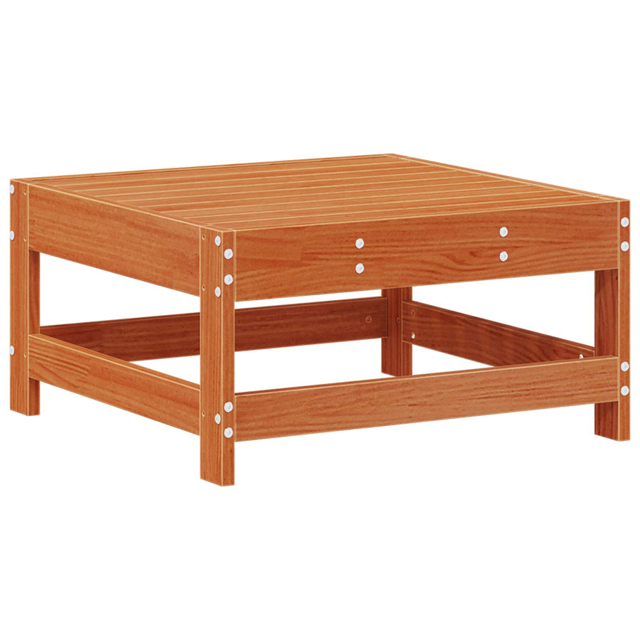 Tuinvoetsteun Massief grenenhout Wasbruin 62 x 62 x 32 cm