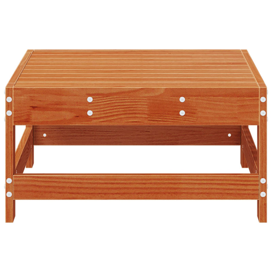 Tuinvoetsteun Massief grenenhout Wasbruin 62 x 62 x 32 cm